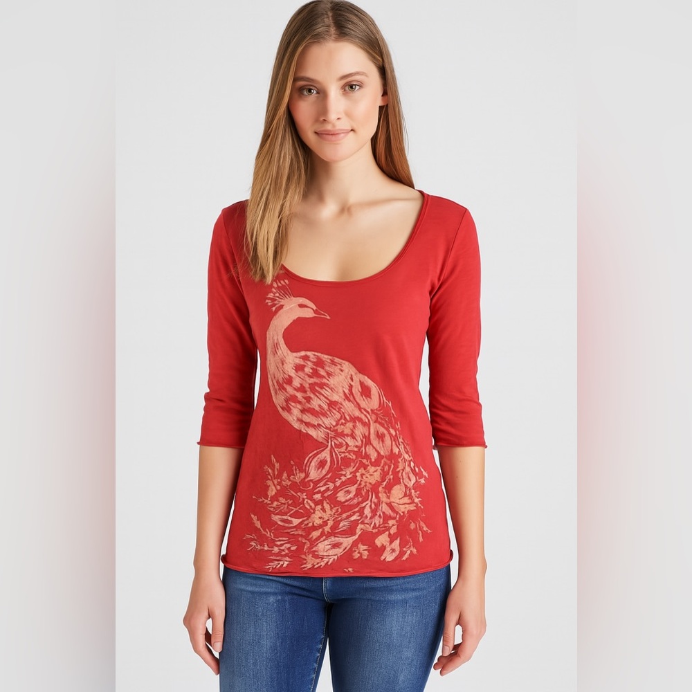 Lucky Brand Peacock Tee